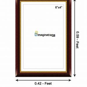 Synthetic-wood-Brown-with-Golden-Line-inside-photo-frame-scale