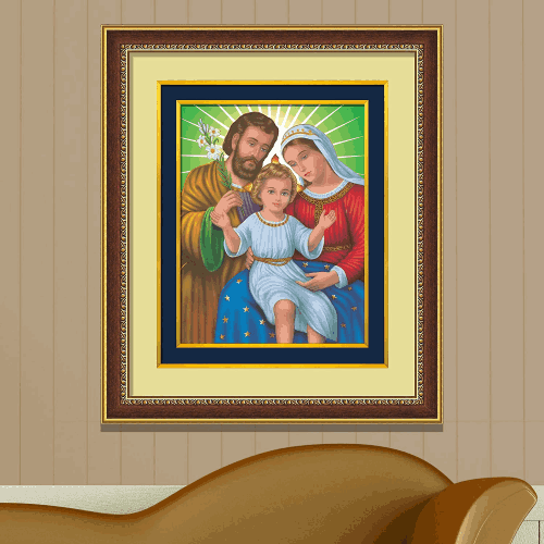 Lord Jesus family picture framed at low cost