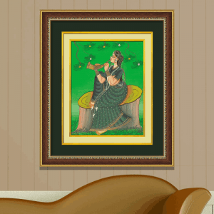 Double-Mounted-Golden-Beeding-Framed-Digital-Gift-Art-Paintings-18-inch-X-21-inch