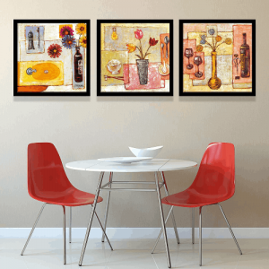 Framed-Digital-Art-Painting-Sets-2-Pieces-Floral-Design-Art-18-inch-X-18-inch-2-Nos-3