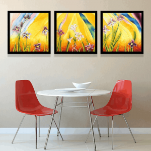 Framed-Digital-Art-Painting-Sets-2-Pieces-Floral-Design-Art-18-inch-X-18-inch-2-Nos-4
