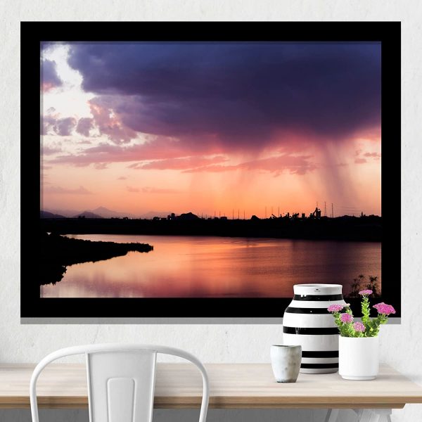 Sunset digital art Framed Digital landscape Art at lesser price.