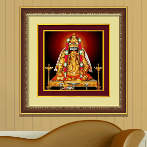 Hindu-God-–-Lord-Sri-Ganesha-Photo-Framed-Digital-Art-Double-Mounted-Golden-Beeding-2
