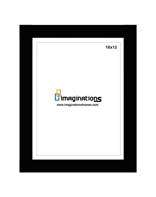 18x12 black photo frame at less cost in India.
