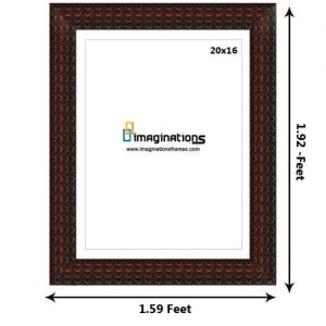 Synthetic-wood-Brown-Pattern-photo-frame-scale