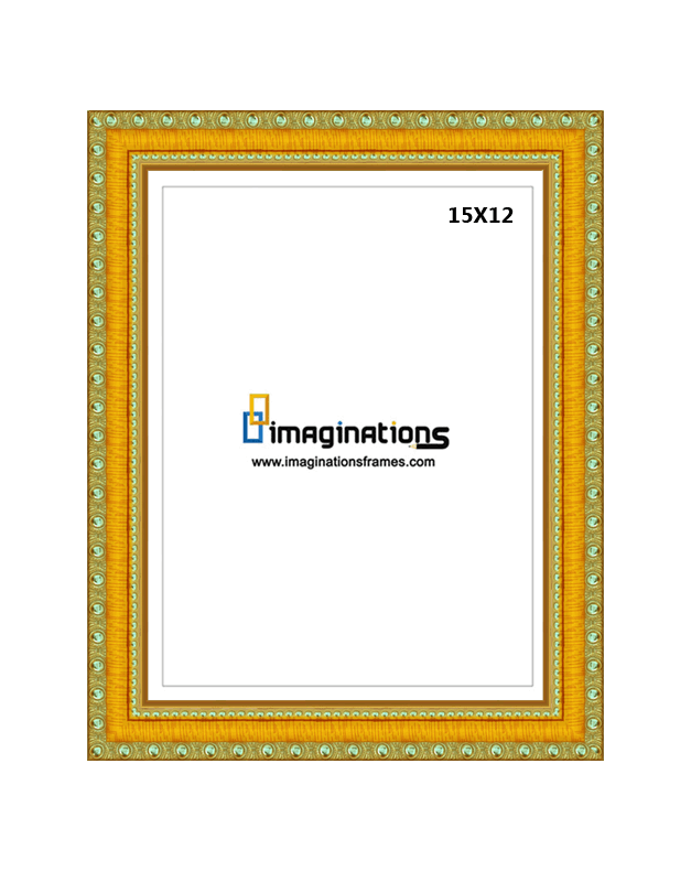 15x12 golden photo frame at best price in India.