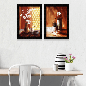 Framed-Digital-Art-Painting-Sets-2-Pieces-Floral-Design-Art-12-inch-X-18-inch-2-Nos-scale