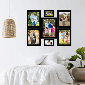 Imaginations-Set-of-7-Collage-Synthetic-Photo-Frames-with-Glass-Black