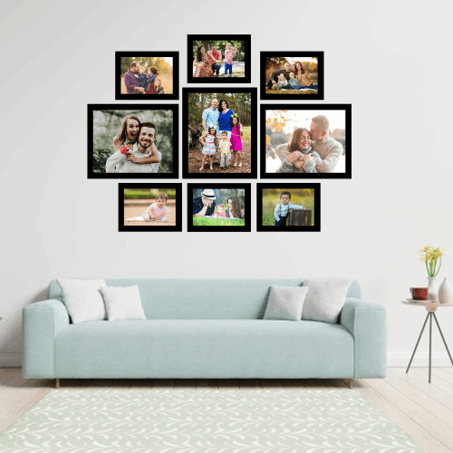 Set of 6 Individual Photo Frame for Home Wall Decoration (Size - 4 x 6, 6 x  10 Inches)